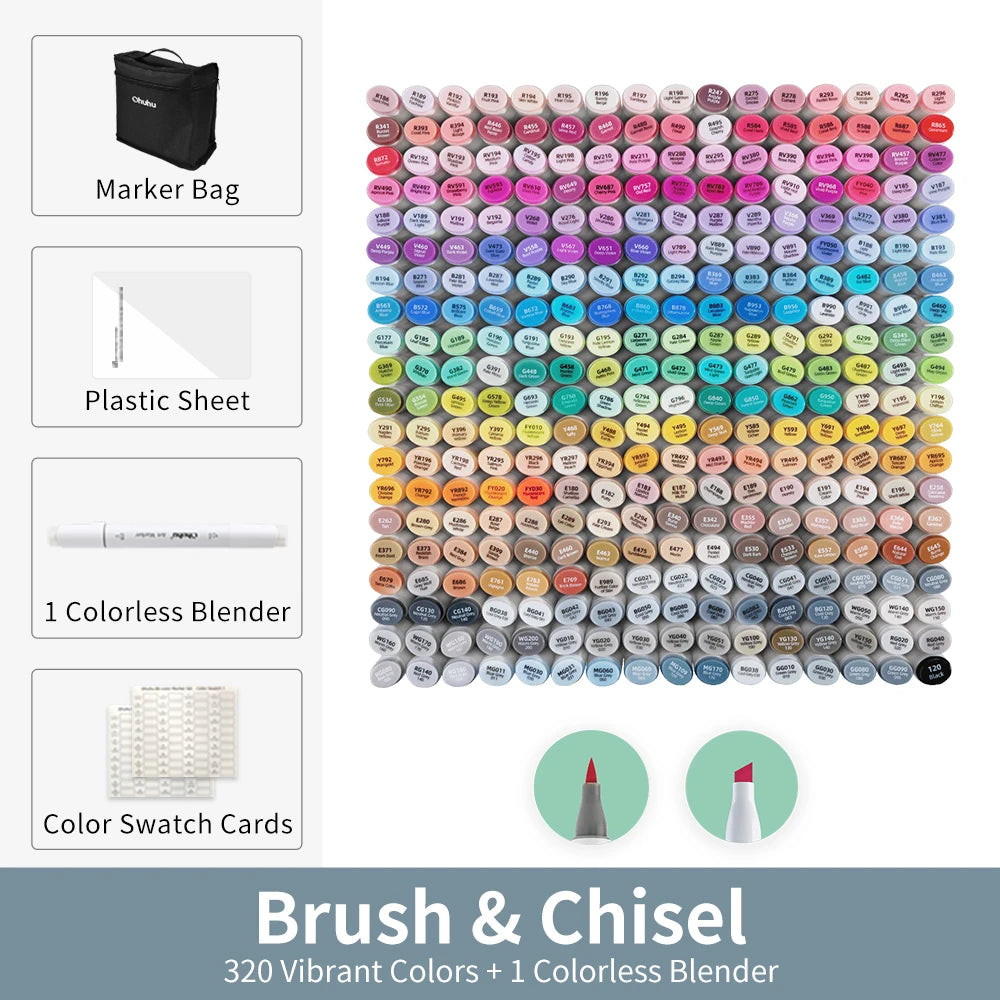 Ohuhu Honolulu Alcohol Art Marker Set