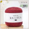 Silk Lace Cotton Milk Yarn – 50g Soft Crochet Thread