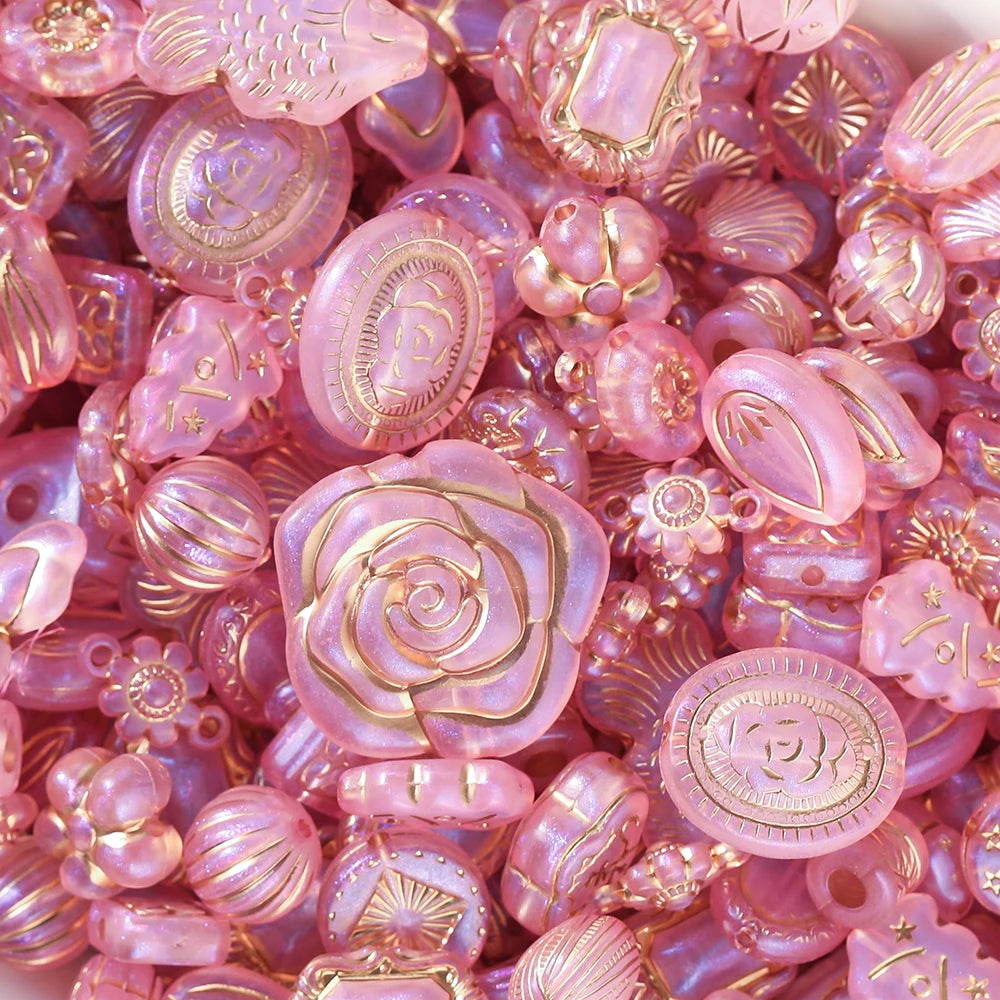 20g Mixed Classical Acrylic Spacer Beads for DIY Jewelry