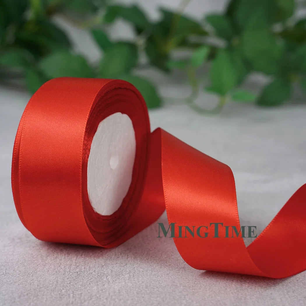 Satin Ribbon Roll – 22.8m Sage Gold for Gift Wrap & Crafts