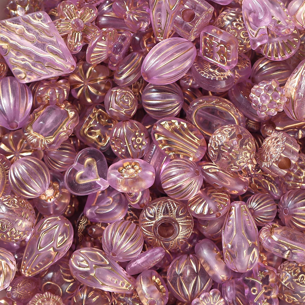 20g Mixed Classical Acrylic Spacer Beads for DIY Jewelry