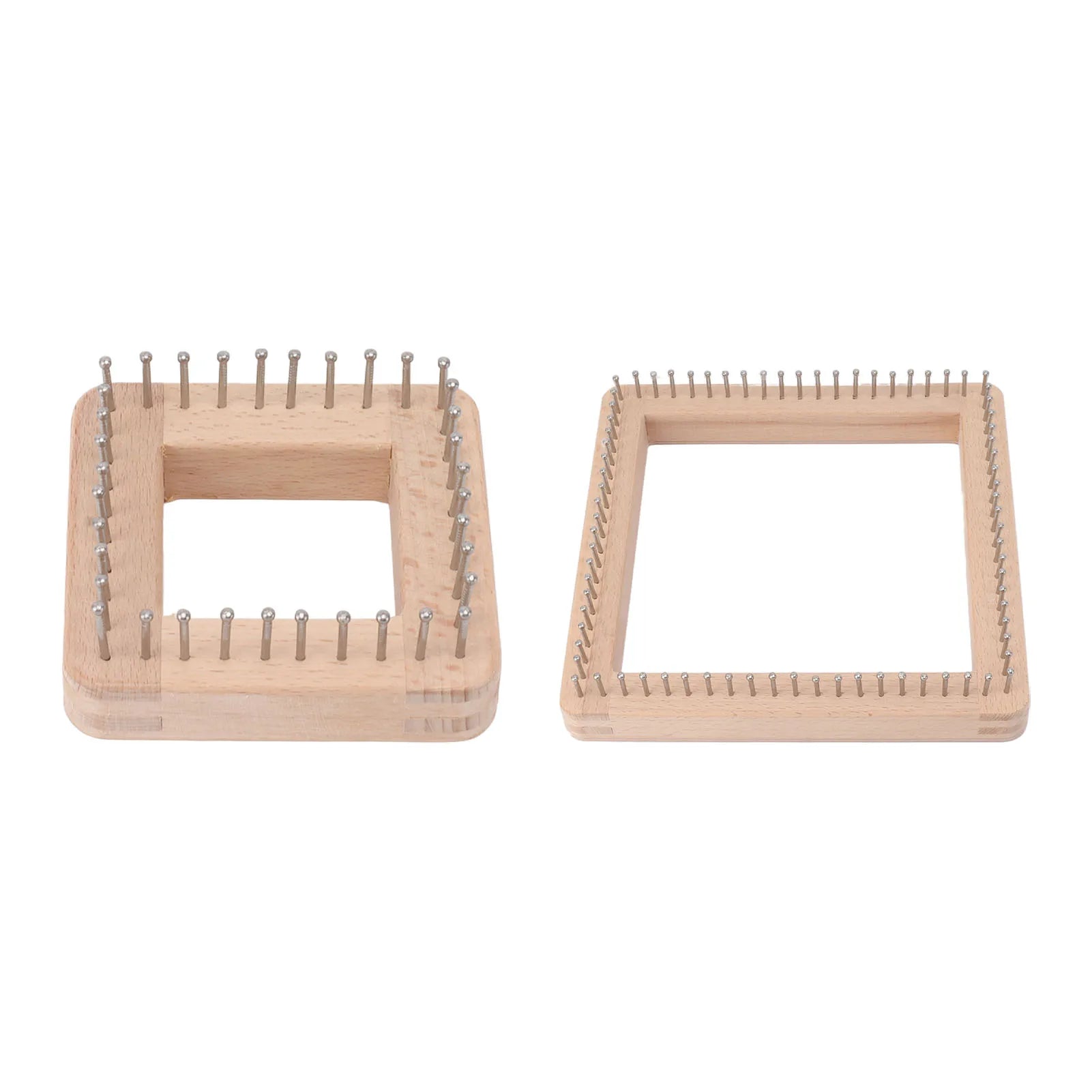 Wooden Square Knitting Tool with Hooks