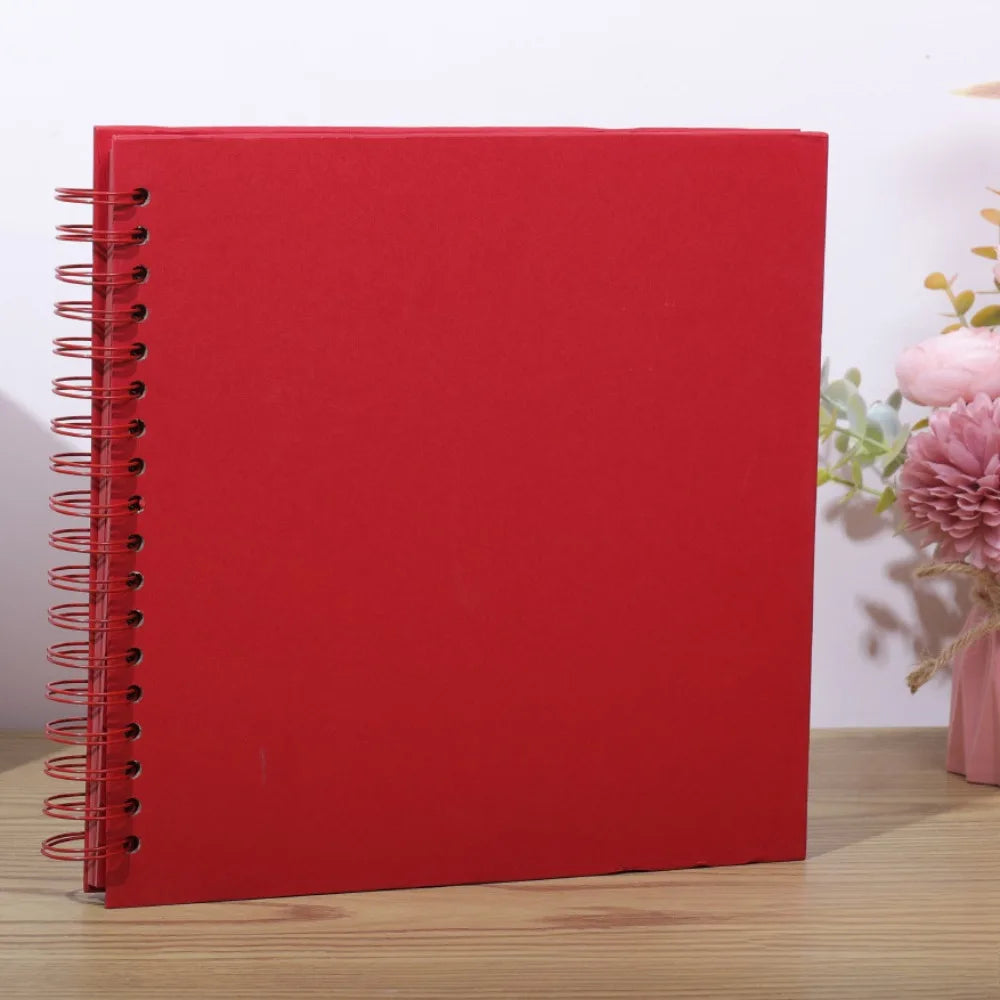 8-Inch DIY Kraft Scrapbook Album – 40 Pages