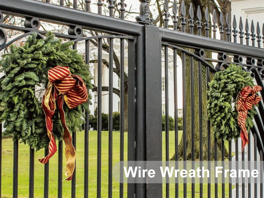 Metal Wreath Frame – 25cm Wire Rings for DIY Holiday Crafts