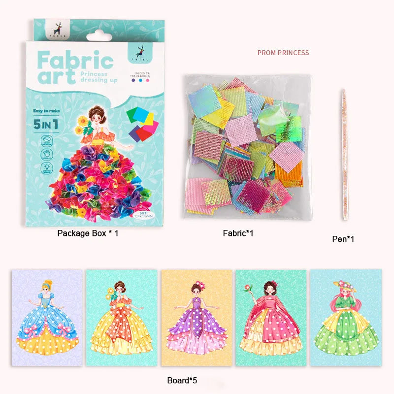 Fabric Art Frenzy DIY Dress-Up Craft Kit for Girls