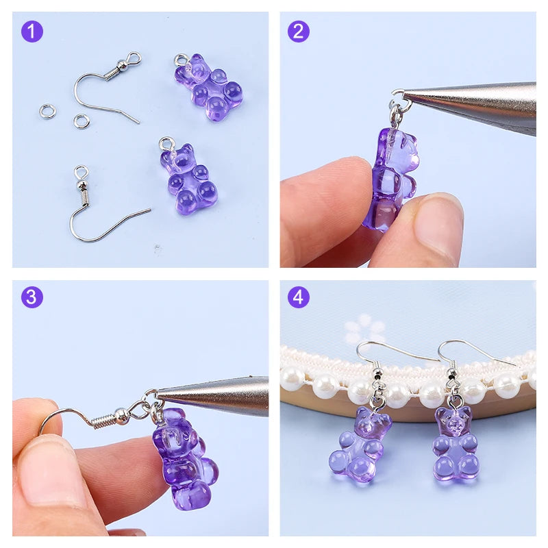 300-Piece Earring Making Set – Hooks, Jump Rings & Backs