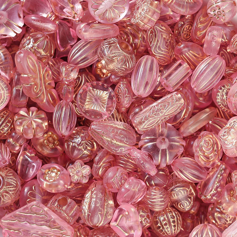 20g Mixed Classical Acrylic Spacer Beads for DIY Jewelry