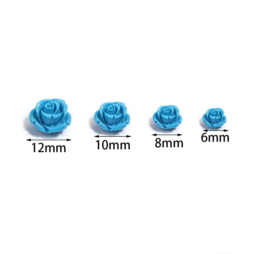 Rose Camelia Flower Beads Artificial Coral Beads