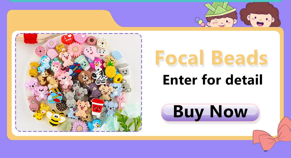 50-Piece Silicone Bead Set – 15mm Round Beads