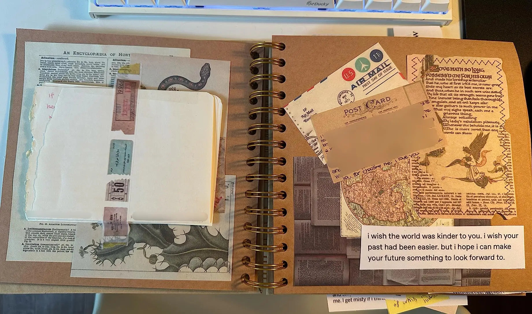 8-Inch DIY Kraft Scrapbook Album – 40 Pages