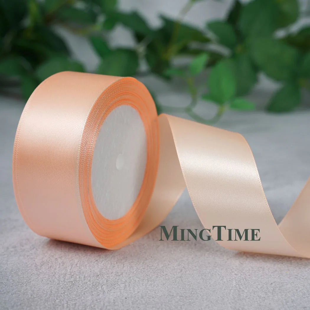 Satin Ribbon Roll – 22.8m Sage Gold for Gift Wrap & Crafts