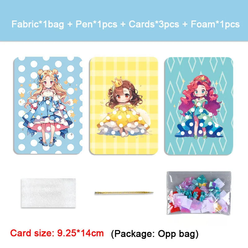 Fabric Art Frenzy DIY Dress-Up Craft Kit for Girls
