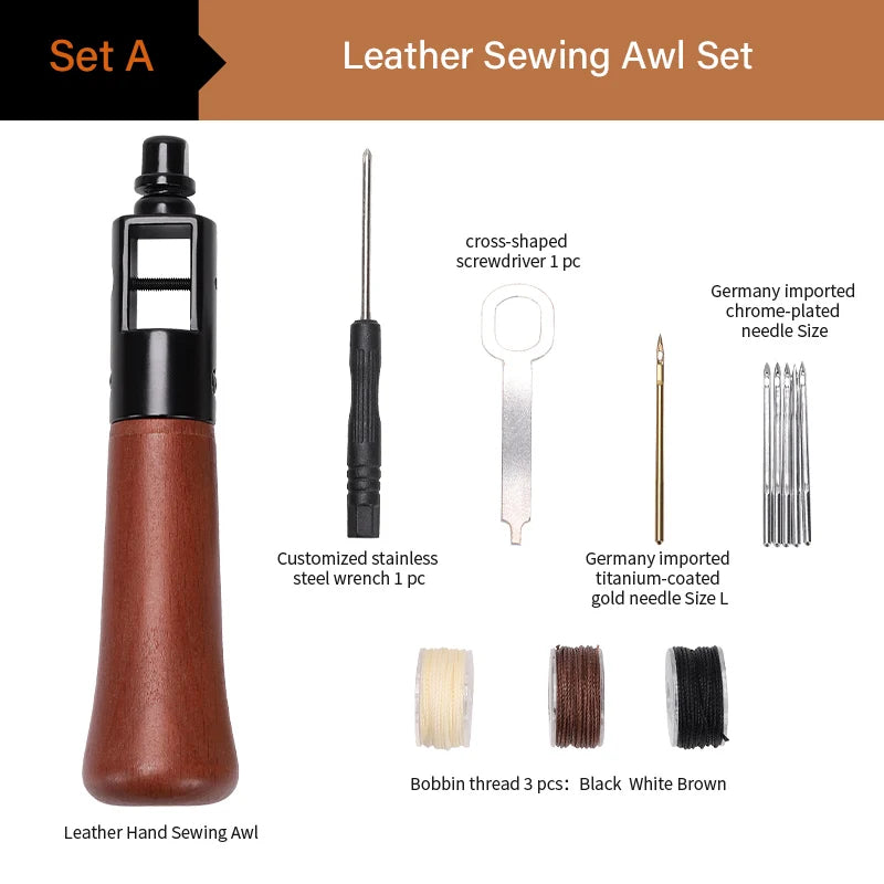 WUTA Leather Sewing Awl Kit