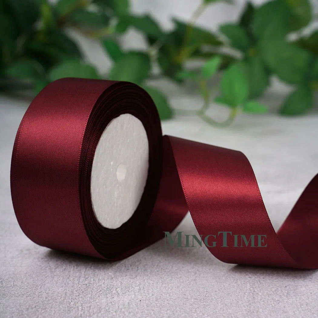 Satin Ribbon Roll – 22.8m Sage Gold for Gift Wrap & Crafts