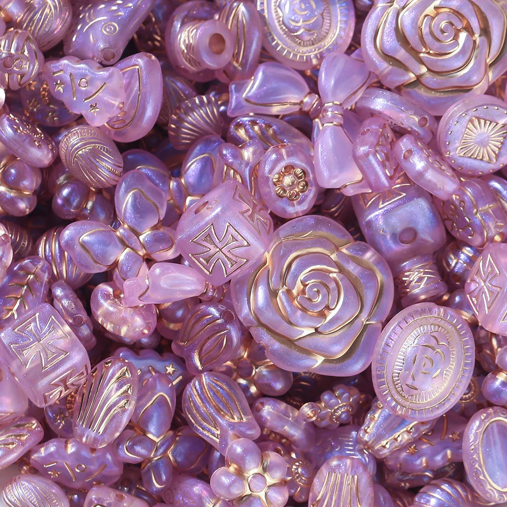20g Mixed Classical Acrylic Spacer Beads for DIY Jewelry