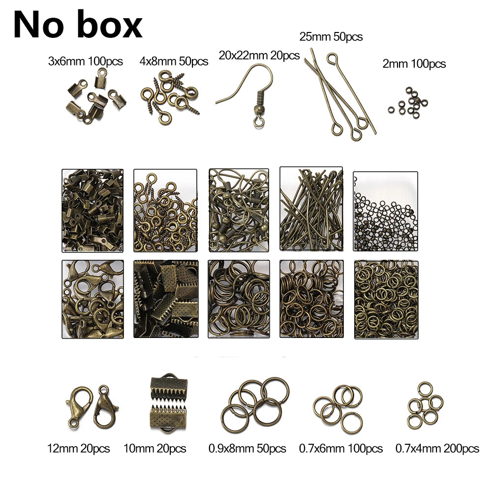 Jewelry Findings & Repair Kit with Alloy Accessories