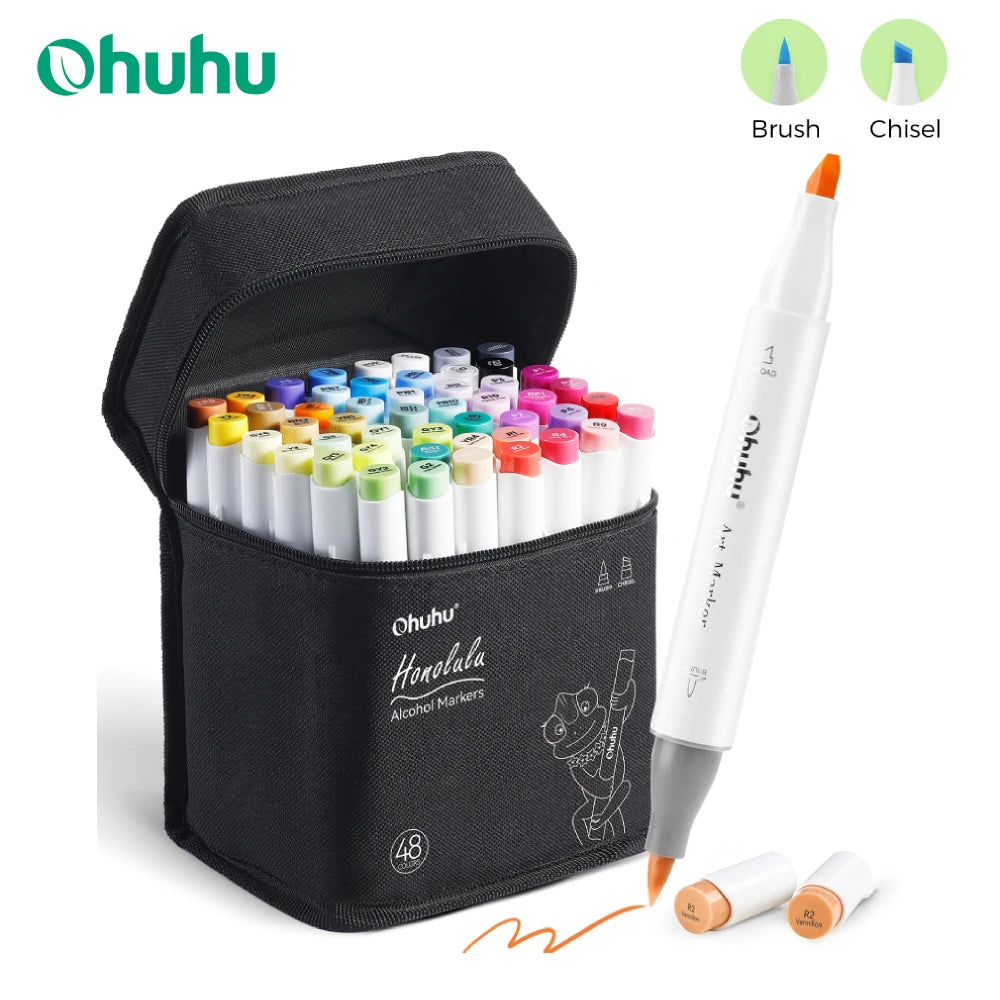 Ohuhu Honolulu Alcohol Art Marker Set