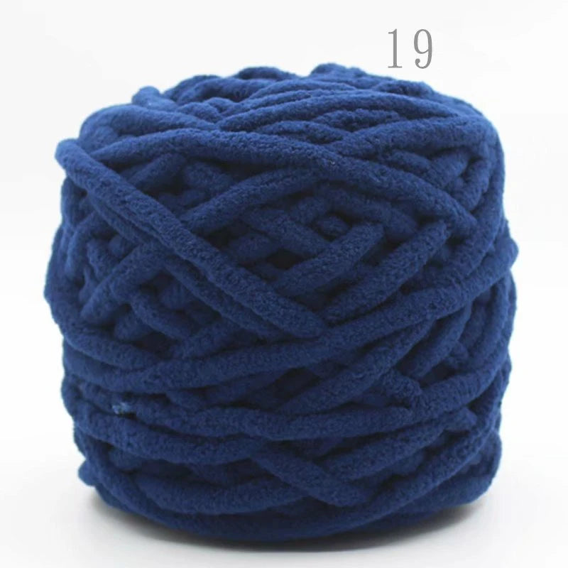 3PCS Chenille Knitting Yarn – 300g Soft Thick Cotton Blend