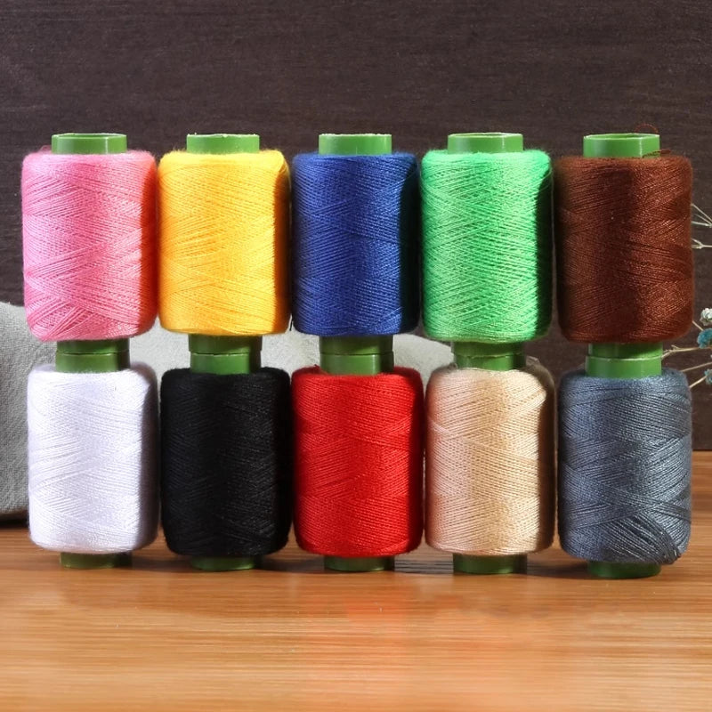 24-Color Polyester Sewing Thread Set – For Machine & Hand Use
