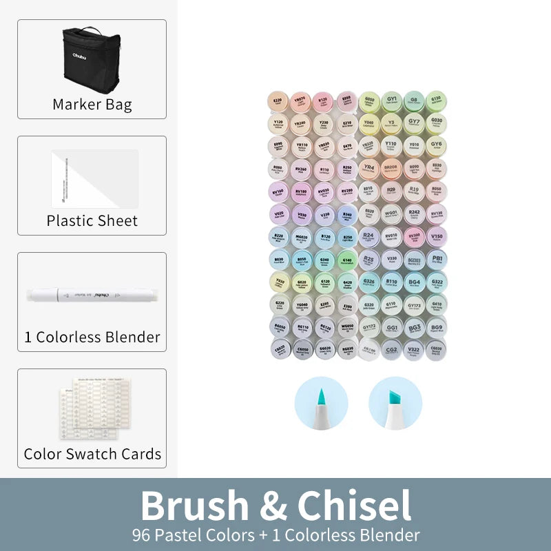 Ohuhu Honolulu Alcohol Art Marker Set