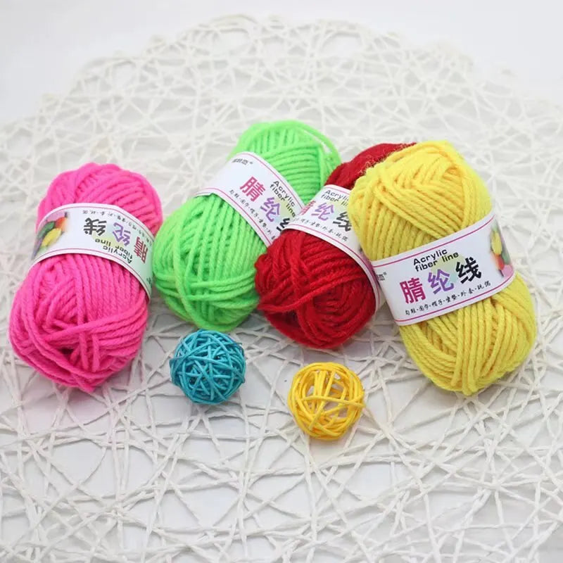 12-Piece Multicolor Yarn Set – Knitting & Crochet Starter Kit