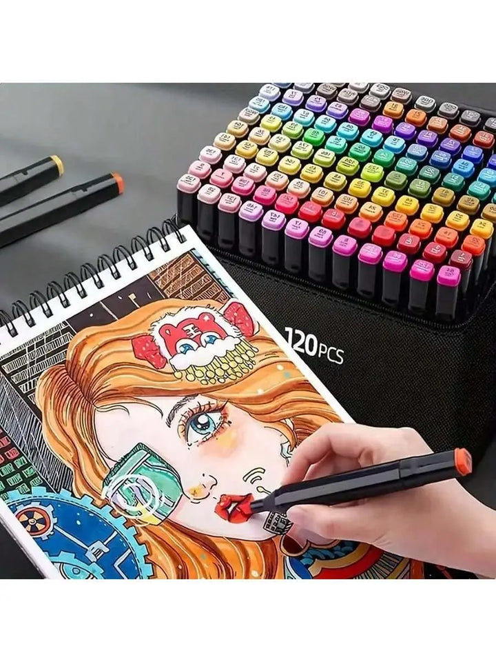 Art Marker Set – Dual Tip Watercolor Brush Pens, Multiple Sizes