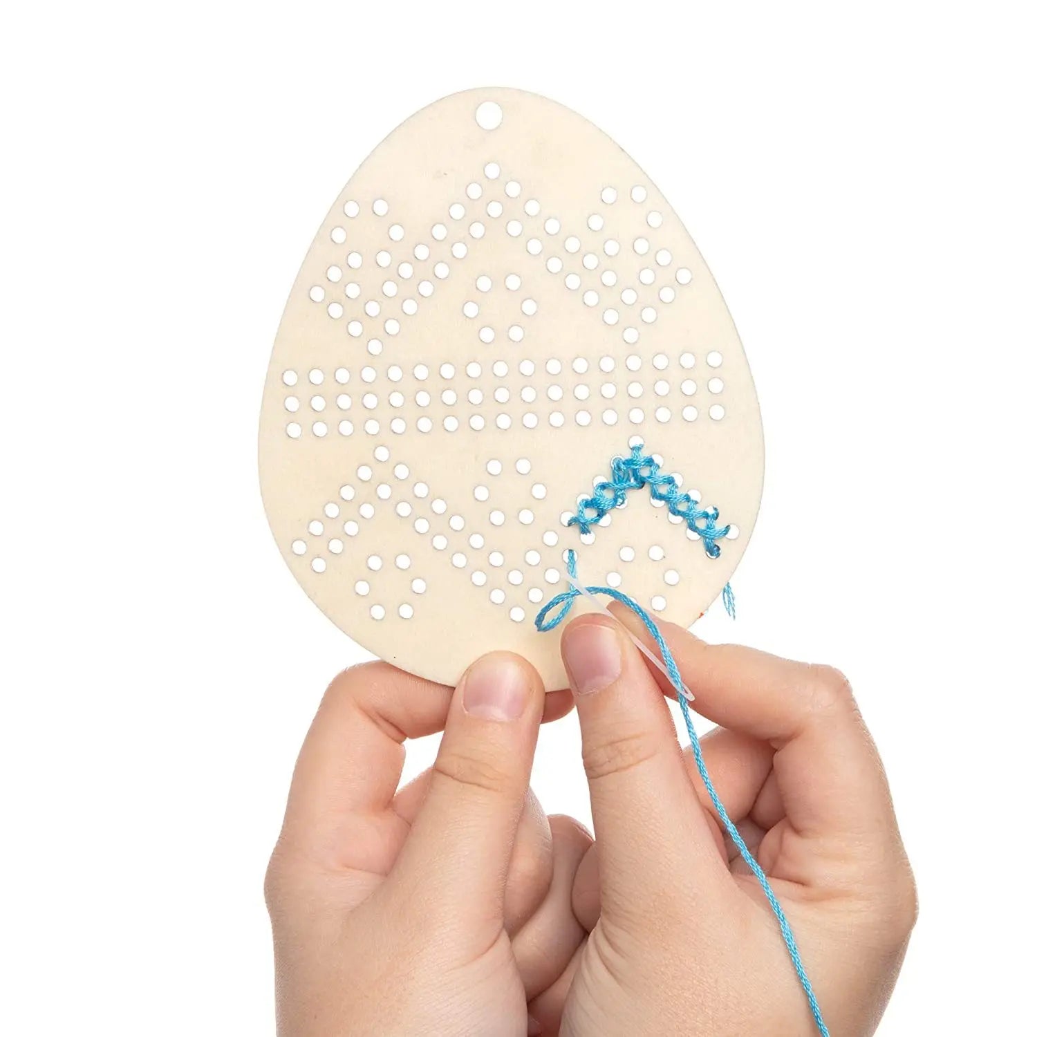 DIY Easter Egg Embroidery Kit for Kids – Wooden Craft Set