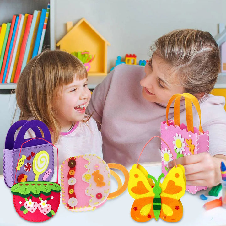 8-Pcs Kids DIY Felt Sewing Kit