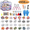 2456-Piece Deluxe DIY Bead Jewelry Making Kit