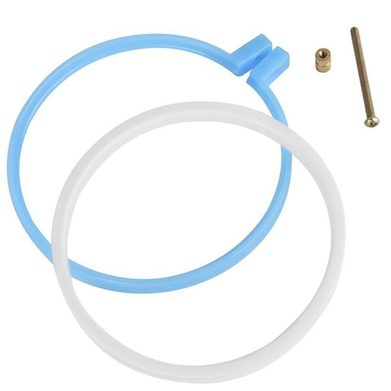 5-Piece Plastic Embroidery Hoop Set – Adjustable Rings
