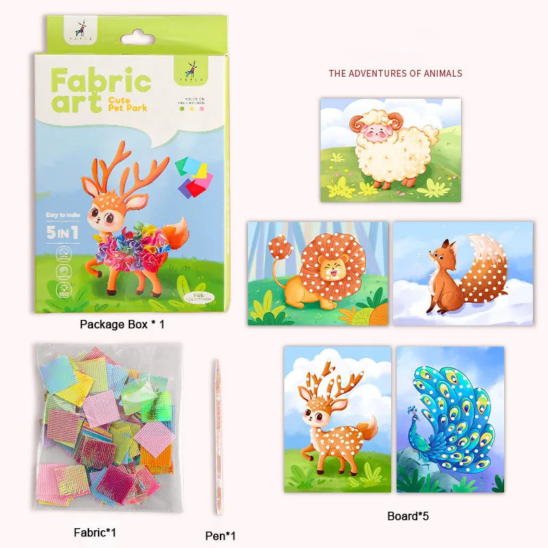 Fabric Art Frenzy DIY Dress-Up Craft Kit for Girls