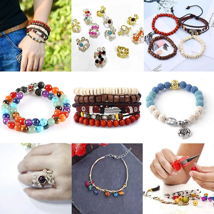 2456-Piece Deluxe DIY Bead Jewelry Making Kit