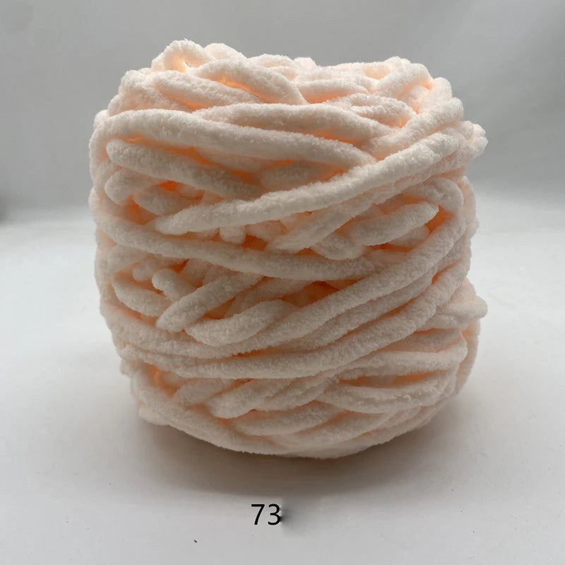 3PCS Chenille Knitting Yarn – 300g Soft Thick Cotton Blend