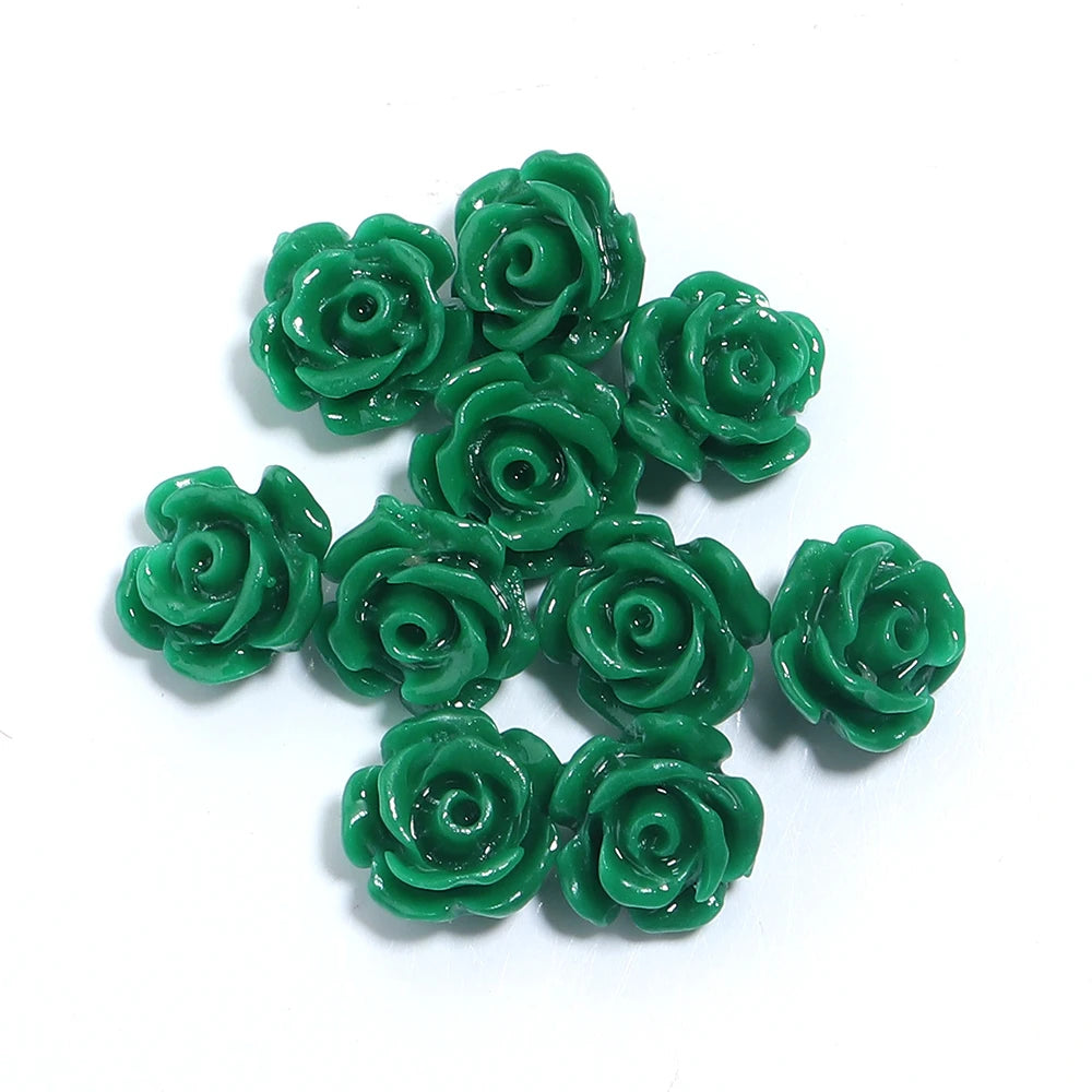 Rose Camelia Flower Beads Artificial Coral Beads