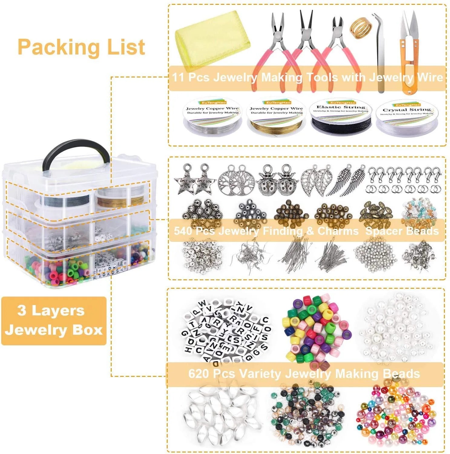 1171pcs Ultimate DIY Jewelry Making Kit