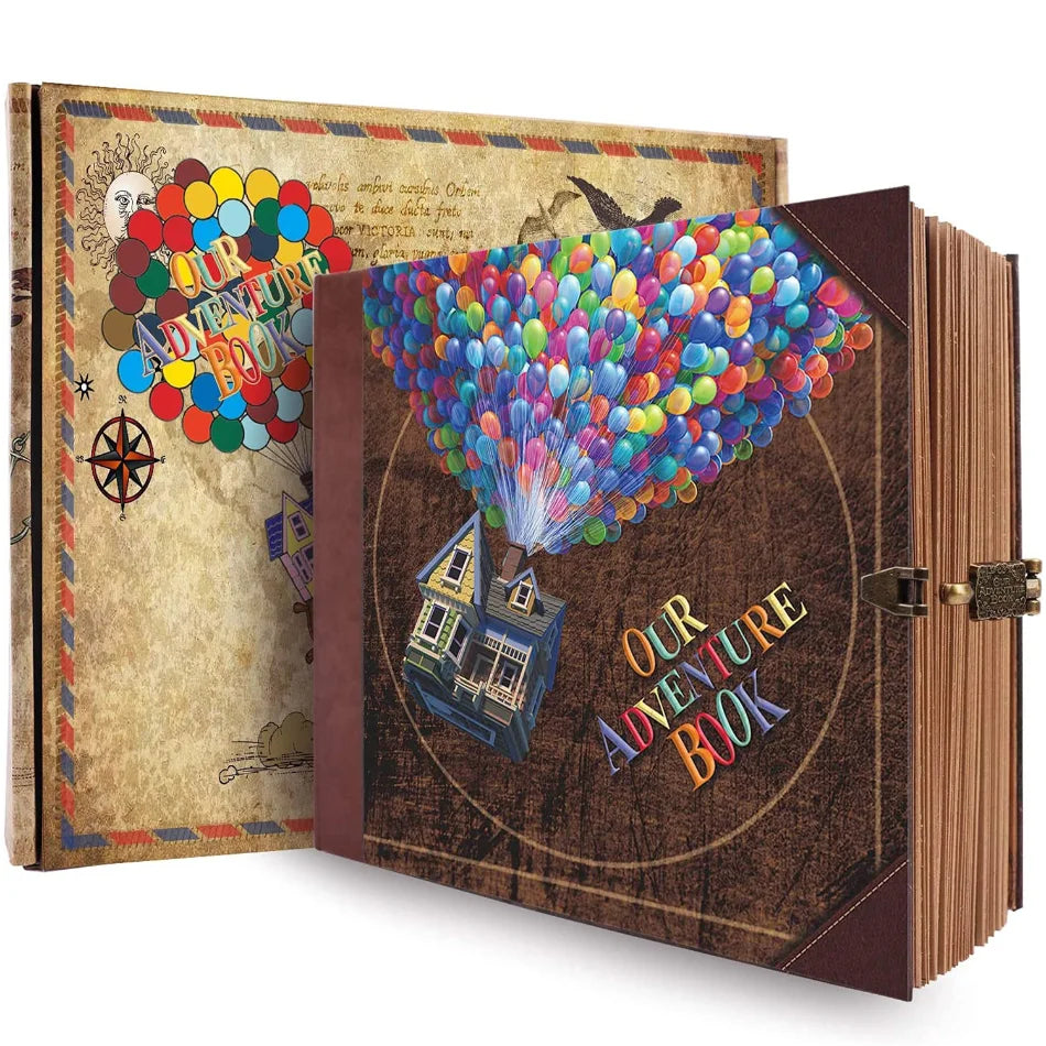 146-Page Retro DIY Scrapbook – "Our Adventure Book"