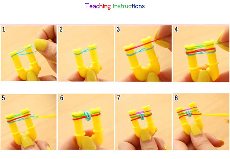 600-Piece Glow Loom Bands Kit – DIY Bracelets & Party Fun