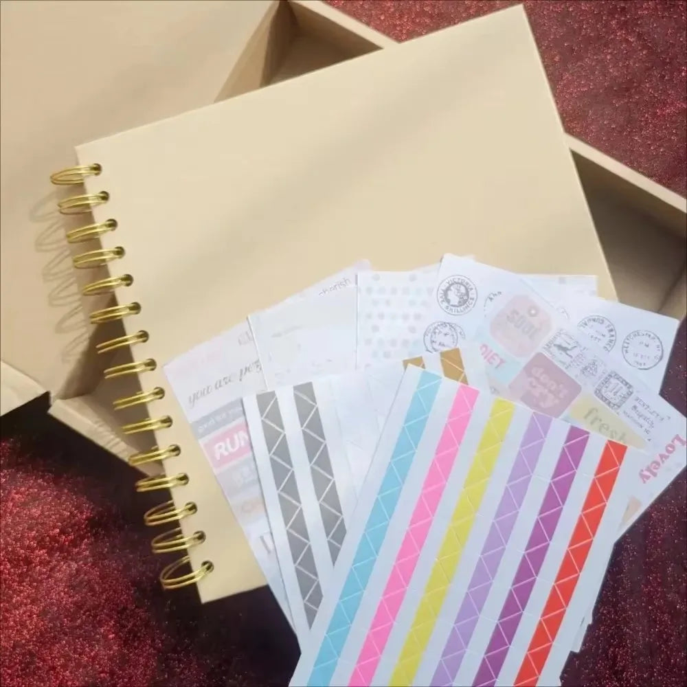 8-Inch DIY Kraft Scrapbook Album – 40 Pages