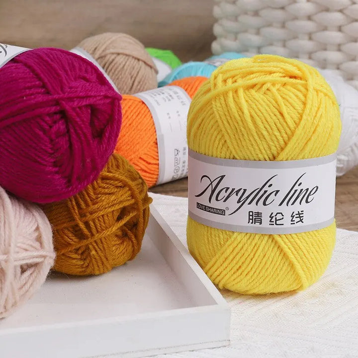 12-Piece Multicolor Yarn Set – Knitting & Crochet Starter Kit