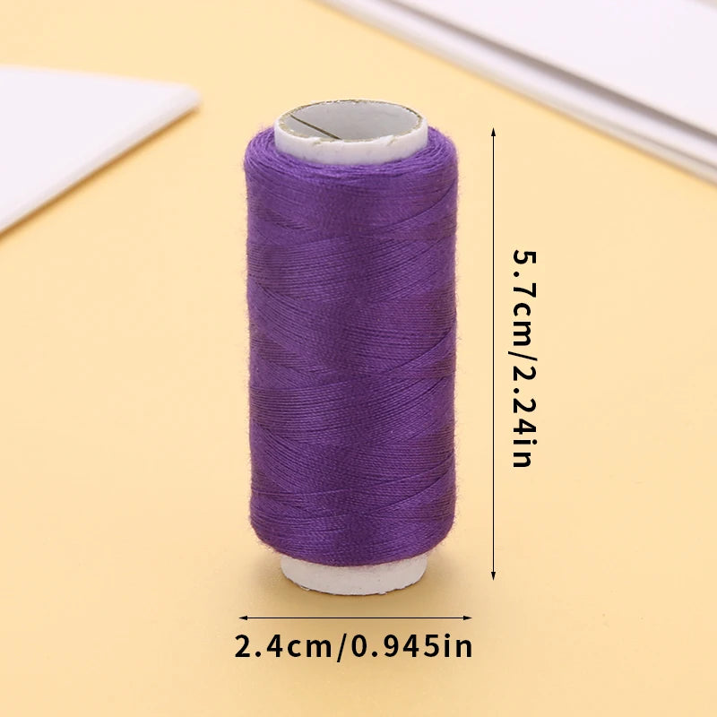 24-Color Polyester Sewing Thread Set – For Machine & Hand Use