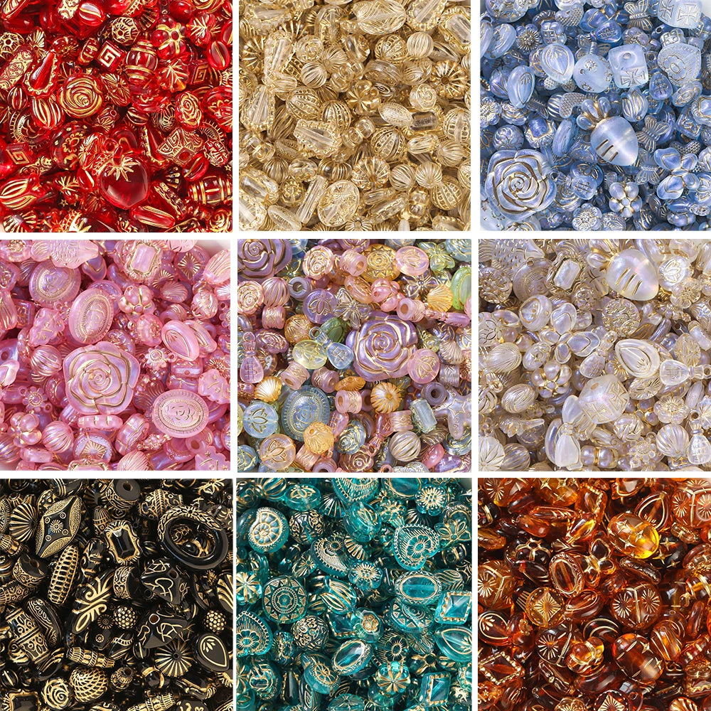 20g Mixed Classical Acrylic Spacer Beads for DIY Jewelry