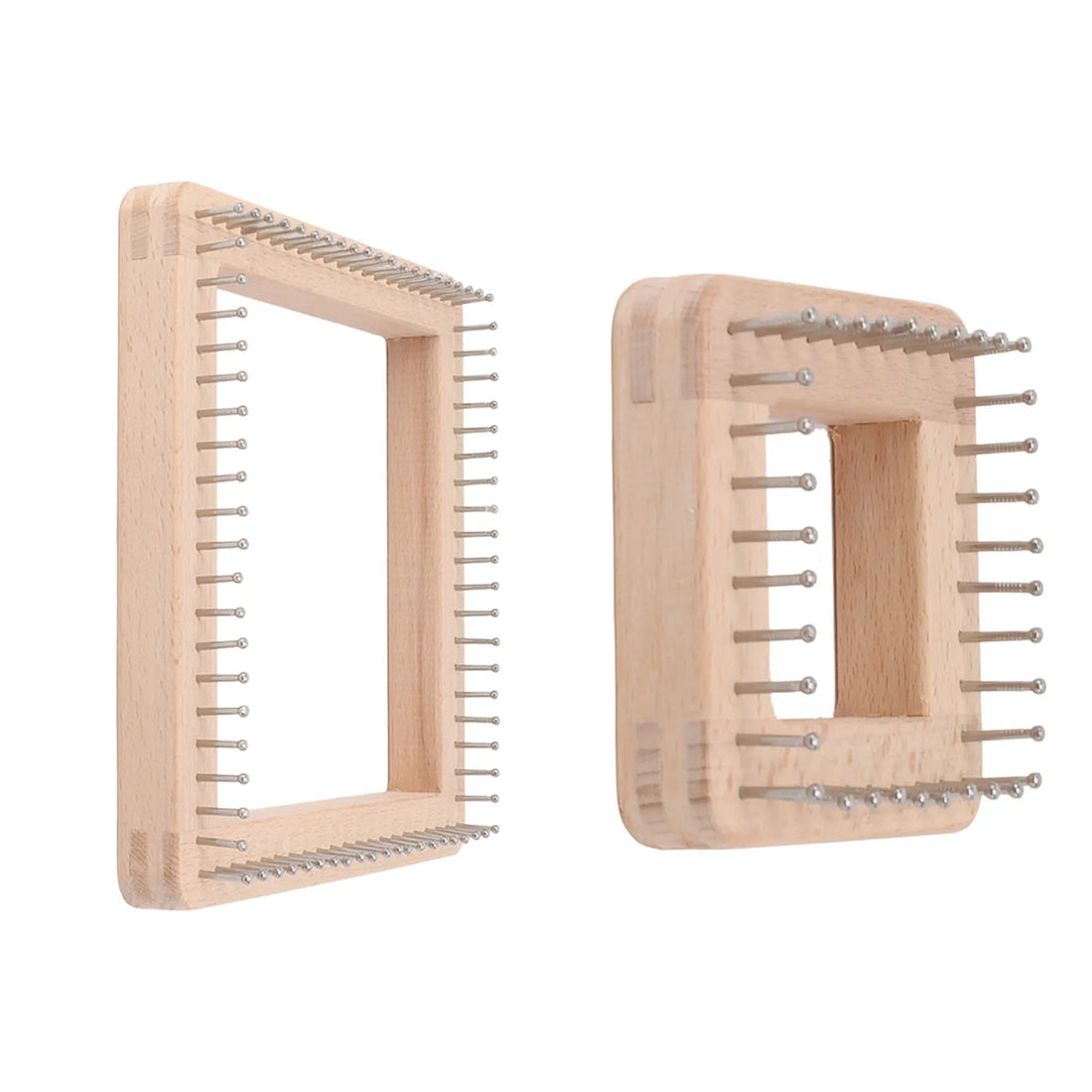 Wooden Knitting Tool with Hooks for Weaving