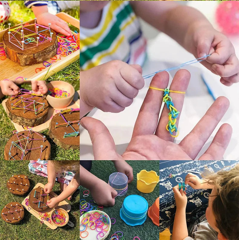 600-Piece Glow Loom Bands Kit – DIY Bracelets & Party Fun