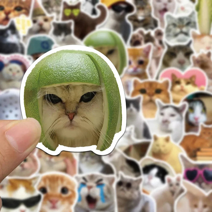 Kawaii Love Cat PVC Stickers – 10/30/50 Pcs