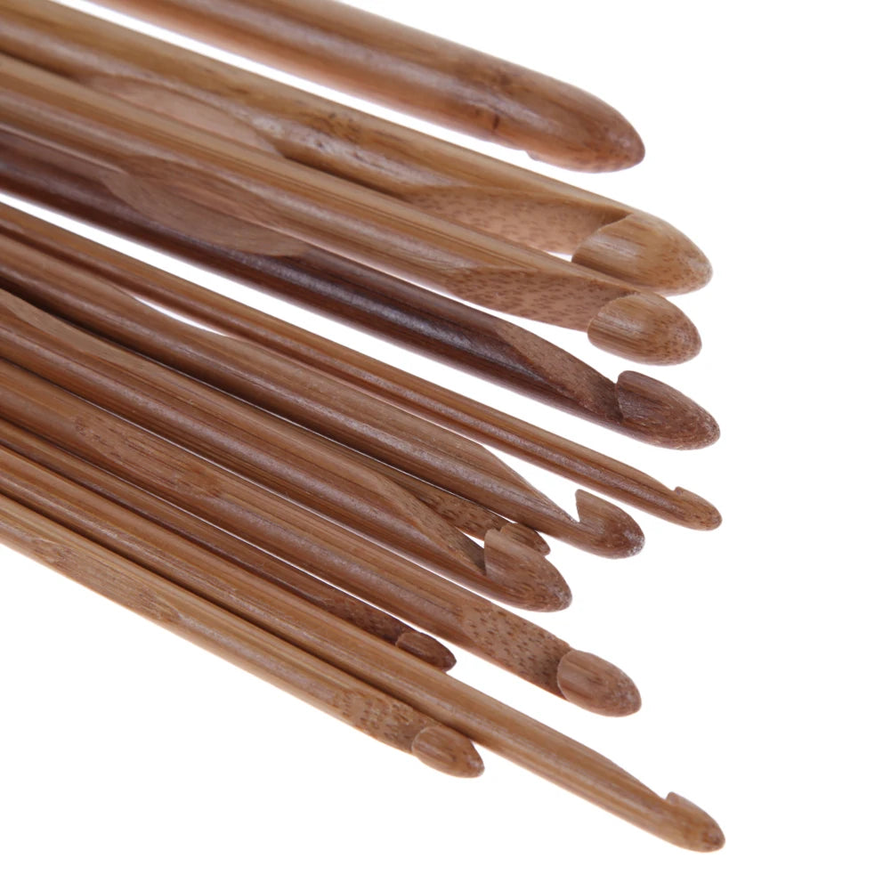 20pcs Lightweight Bamboo Crochet Hook Set with Case
