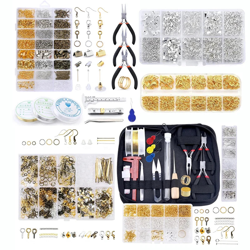 Jewelry Making Supplies Kit with Tools & Alloy Findings