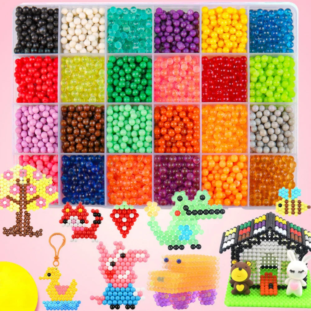 DIY Water Spray Magic Beads Craft Kit for Kids (Crystal Beads Set)