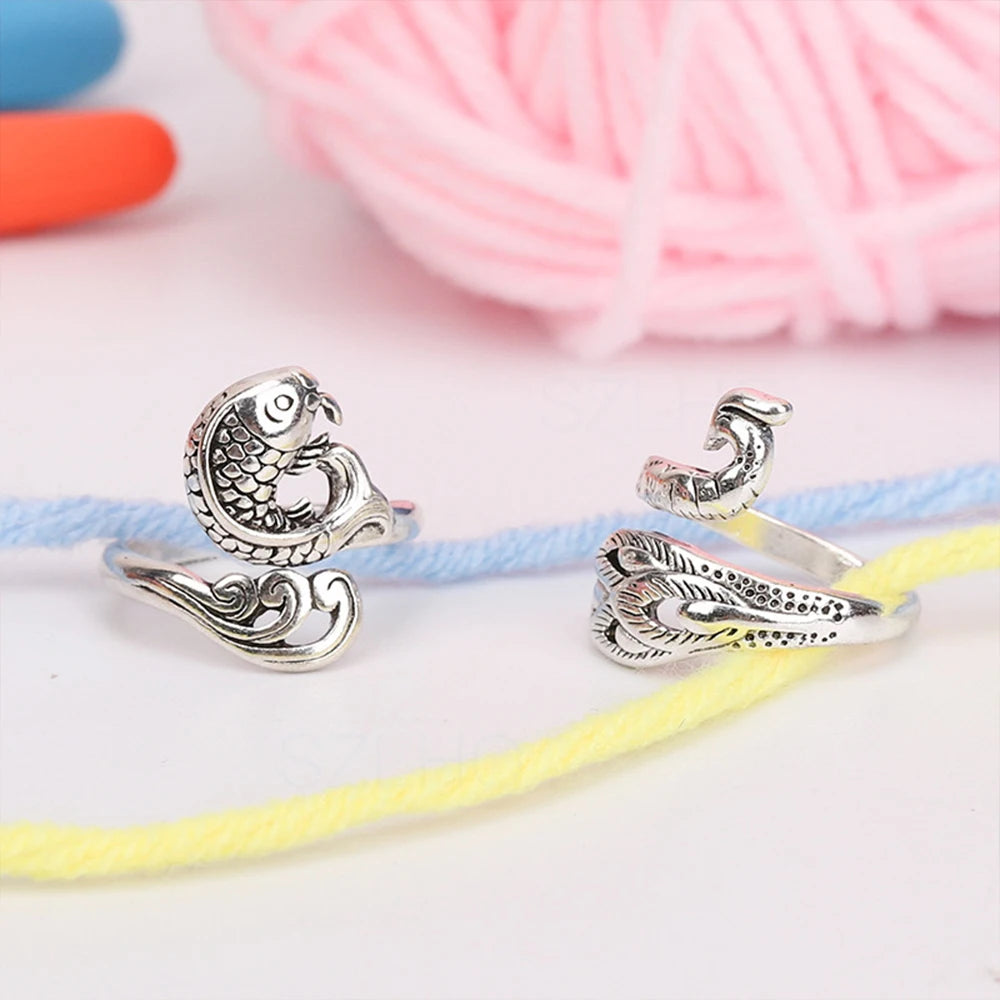 Adjustable Crochet Tension Ring – Yarn Guide Tool