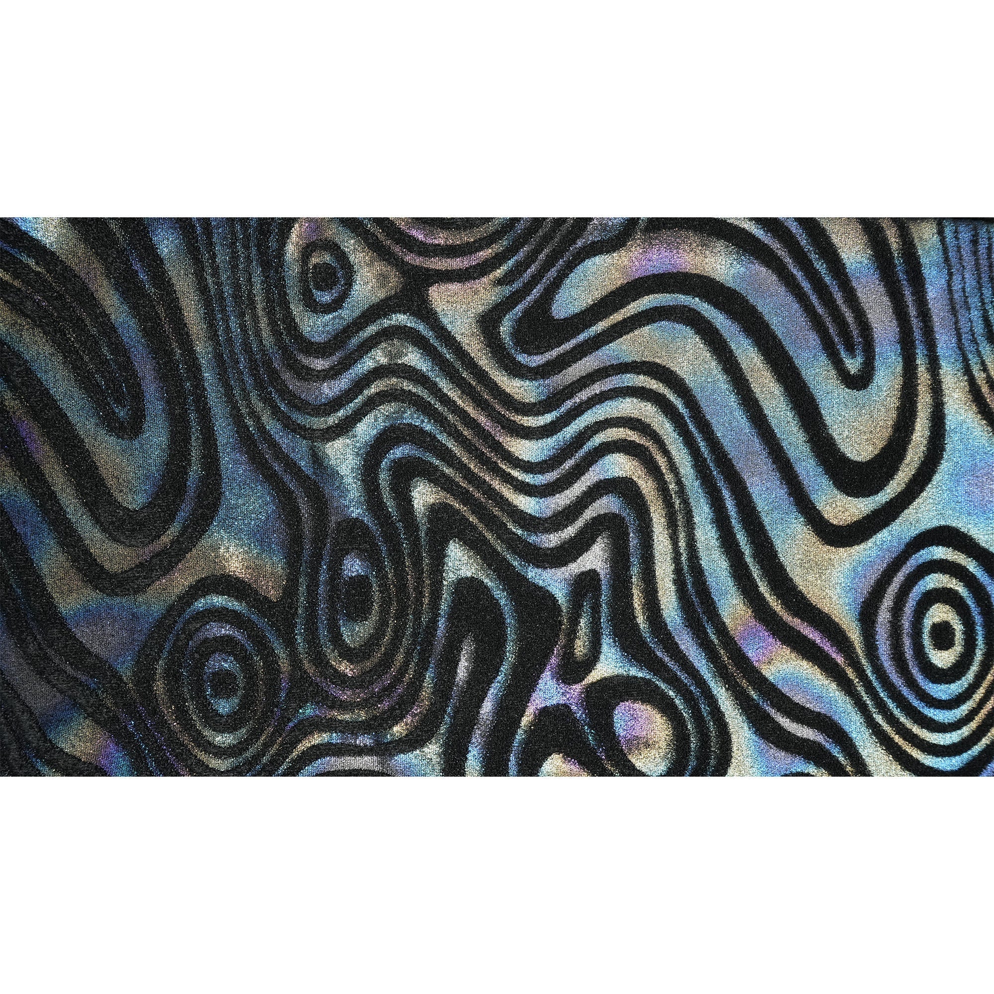 Metallic Foil Velvet Fabric – 2-Way Stretch, 220 GSM