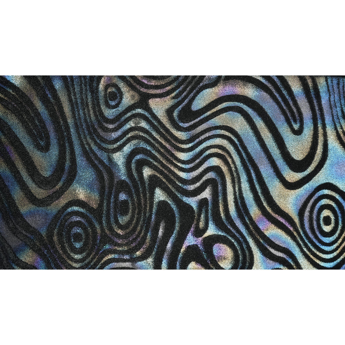Metallic Foil Velvet Fabric – 2-Way Stretch, 220 GSM